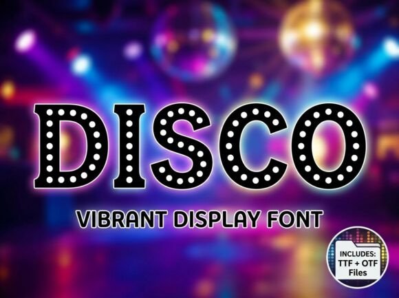 Disco: A Bold Display Font for Retro Nightlife and High-Energy Design