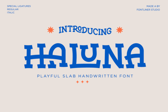 Discover the Charm of Haluna: A Playful Handwritten Font for Creative Designs