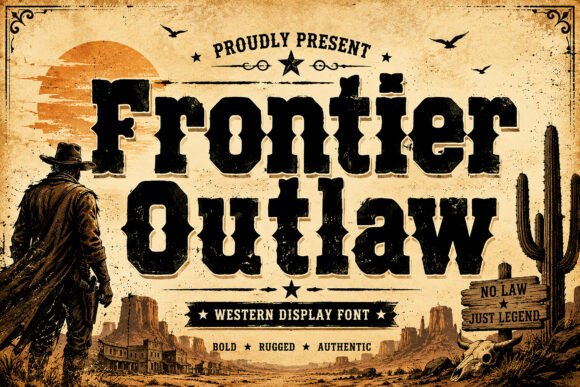 Frontier Outlaw: A Bold Western Font for Timeless Design