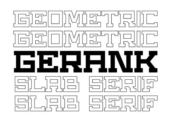 Gerank: The Bold, Architectural Font for Modern Design