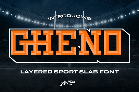 GHENO: The Ultimate Sport Slab Font for High-Impact Design